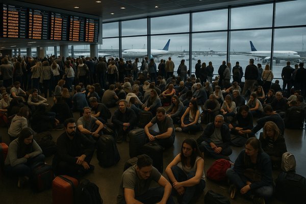 ATC strike disruption at major European airport