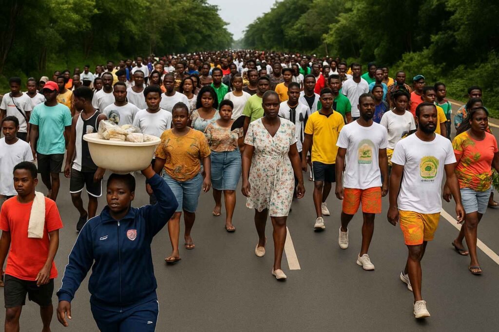 Agona Asafo Truck Accident during Akwanbo Festival float as Kia truck ploughs into crowd, leaving 5 in critical condition and 13 injured in Ghana.