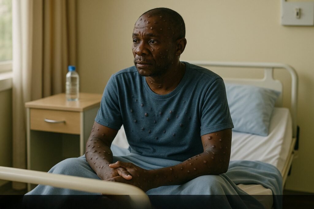 Mpox Ghana recovery patient undergoing clinical rehabilitation