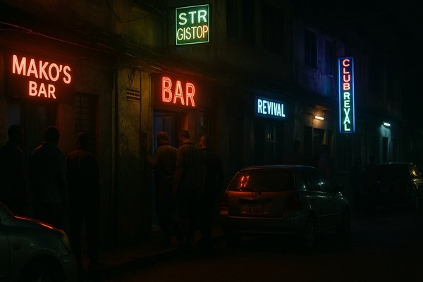 British Soldiers Kenya Inquiry — British soldiers Kenya sex workers ban inquiry at BATUK base in Nanyuki showing military personnel and Kenyan police during investigation.