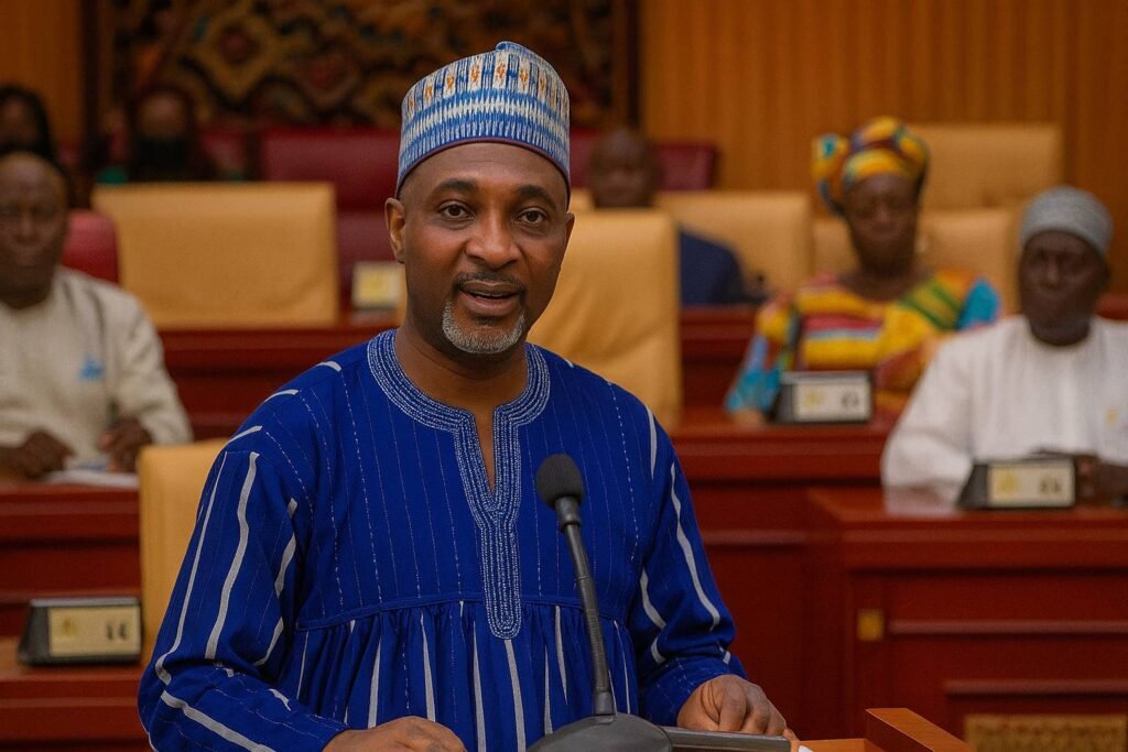 Gbinyiri clashes force over 13,000 Ghanaians to flee, Interior Minister Muntaka addresses Parliament on humanitarian crisis.