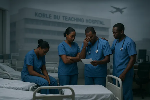 Korle Bu Health Workers Exodus as doctors and nurses resign in Ghana’s largest hospital