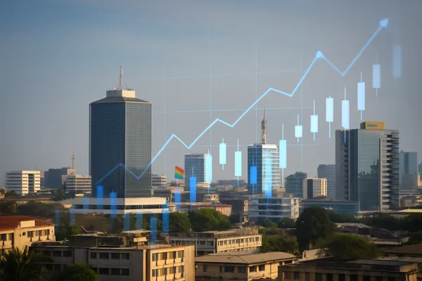 MF Ghana Growth Forecast 2025 economic recovery in Accra skyline