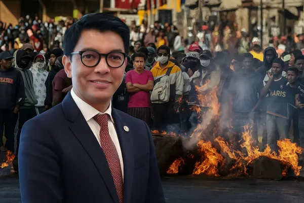 Madagascar President Flees amid Gen Z protests as demonstrators gather in Antananarivo, symbolizing a major political shift and youth-driven reform movement.