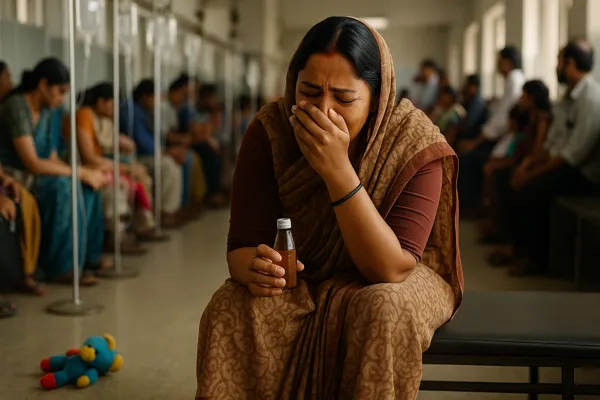 Deadly Dose India Cough Syrup grieving mother in hospital ward