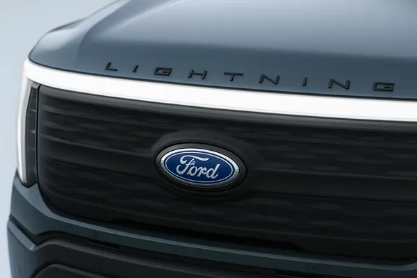 Ford recall front grille of Ford truck with logo