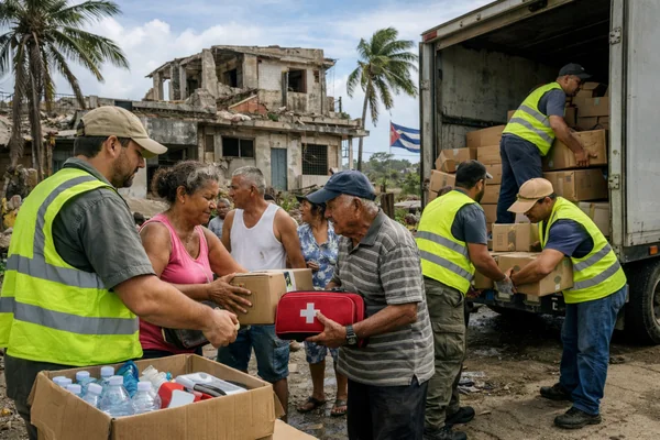 Cuba accepts US aid amid political tensions