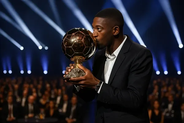 Dembele best in the world wins Ballon d’Or after PSG treble Dembele best in the world kissing the Ballon d’Or trophy after PSG’s historic treble win in Paris 2025.
